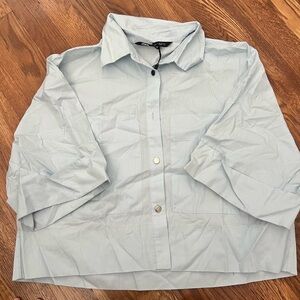 Zara cropped top with pockets